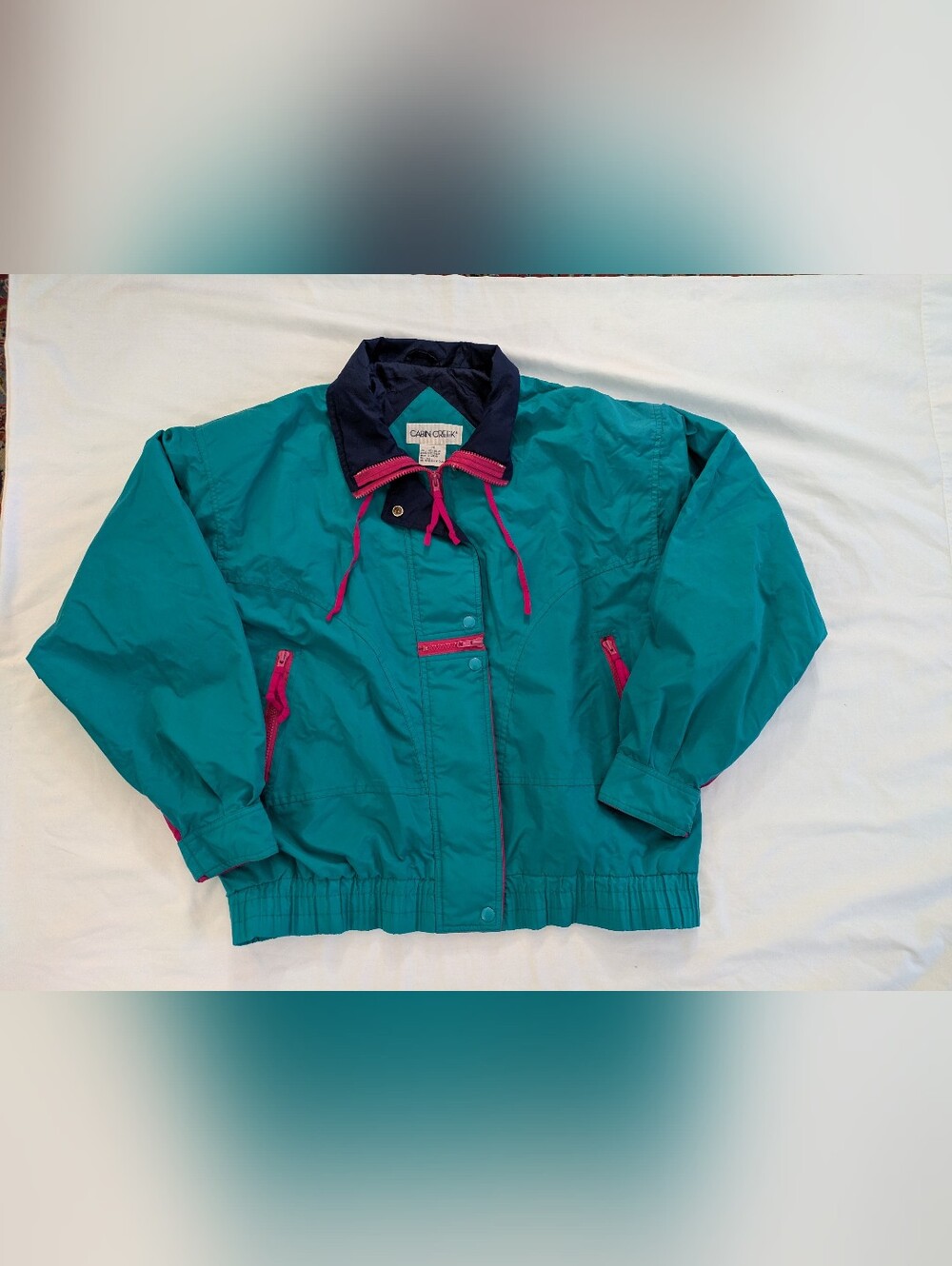 Cabin Creek Turquoise Windbreaker Jacket